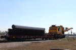 BN crane and flat car 